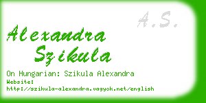 alexandra szikula business card